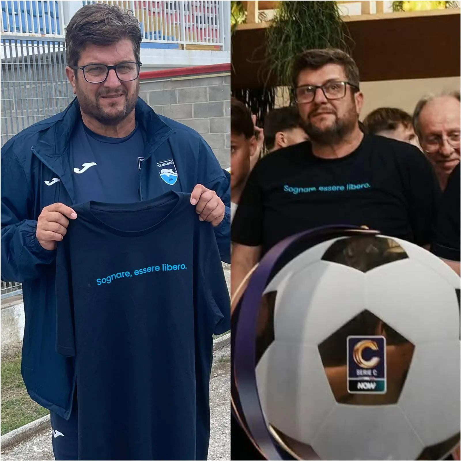 “Sognare, essere libero”: Baldini non dimentica e festeggia con la maglia dell’Angolo   Biancazzurro