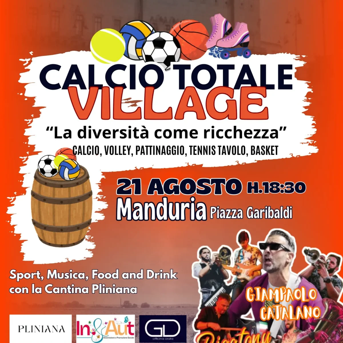Calcio Totale Village, al via il 21 agosto: il programma dell'evento